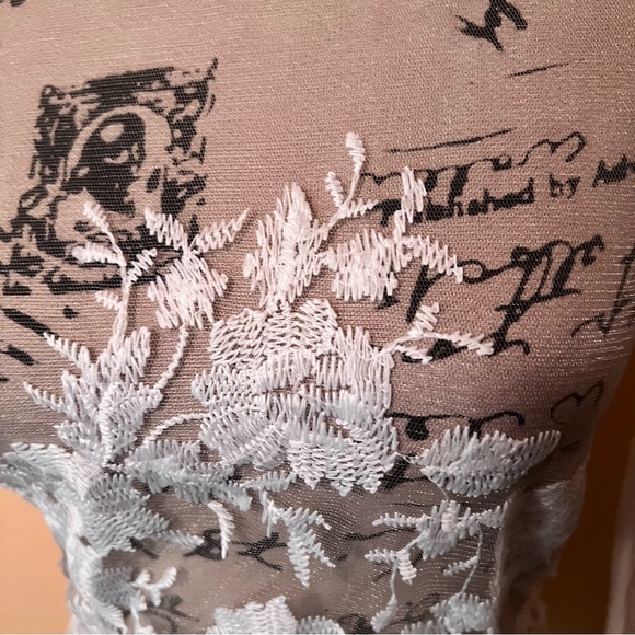 💚No brand sheer lace dress - Picture 2 of 7